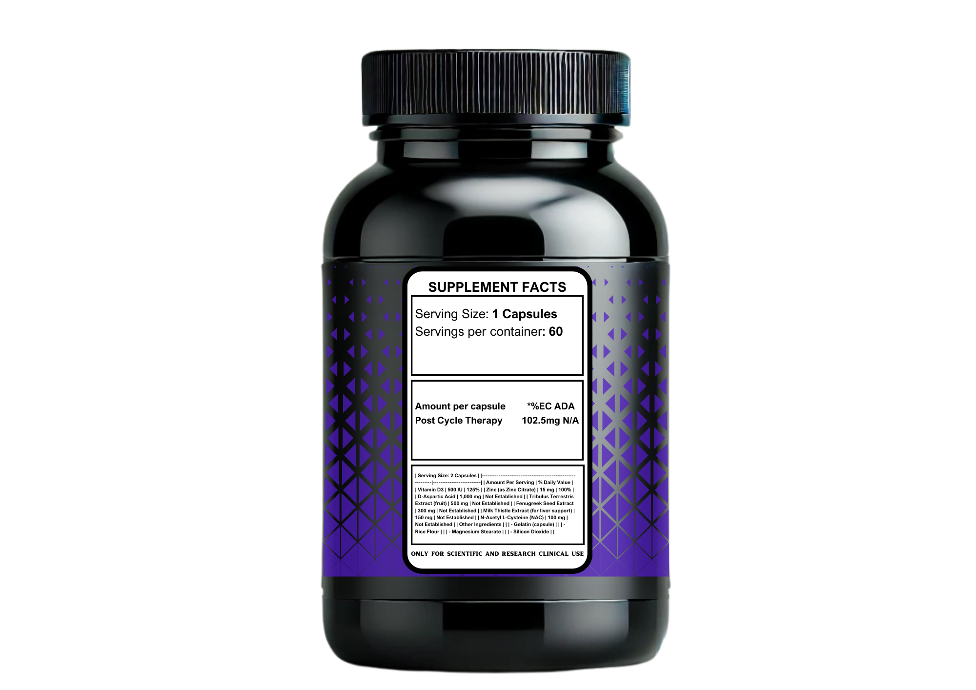 Grindlab PCT (Post Cycle Therapy) 60 CAPSULES - Image 3