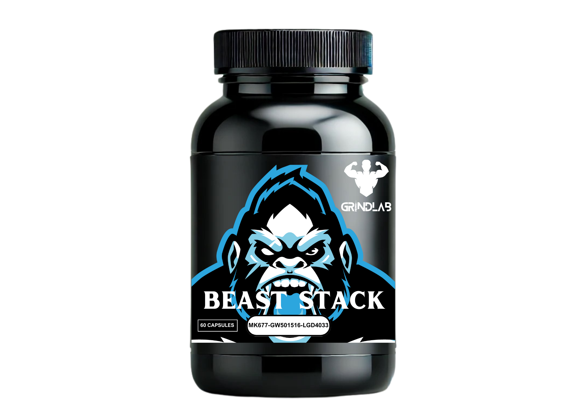 GrindLab Beast Stack - MK677, GW501516, LGD4033 60 CAPSULES